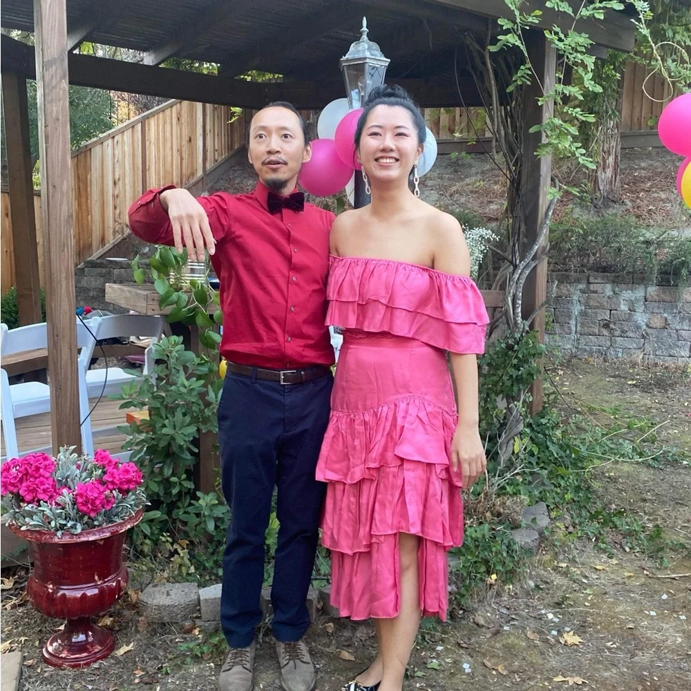 Elegant Pink Party Dress (set)